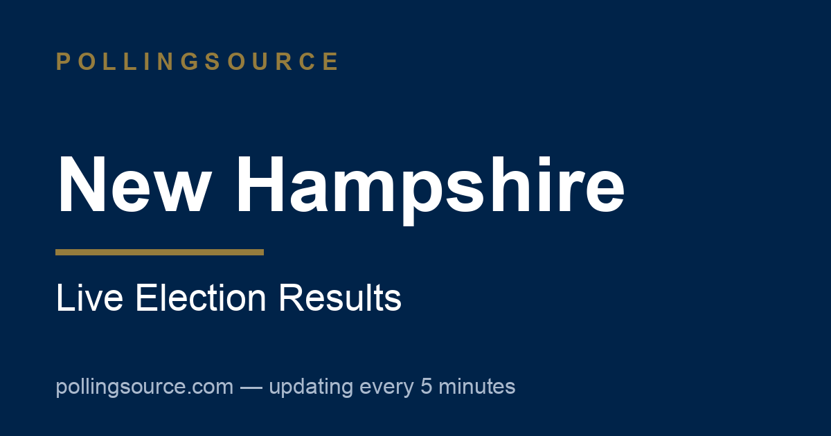 New Hampshire Primary Results — Live | PollingSource